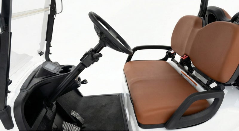 EPIC 2-Seater Non-Lifted Electric Golf Cart with Lithium Battery 150Ah & Standard Tires | LSEV (Black) - Image 5